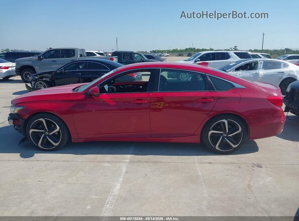 1HGCV1F33LA127928 2020 HONDA ACCORD Red Vista interior de 360 grados