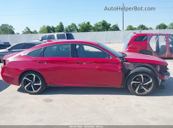 1HGCV1F33LA127928 2020 HONDA ACCORD Red Vista interior trasera