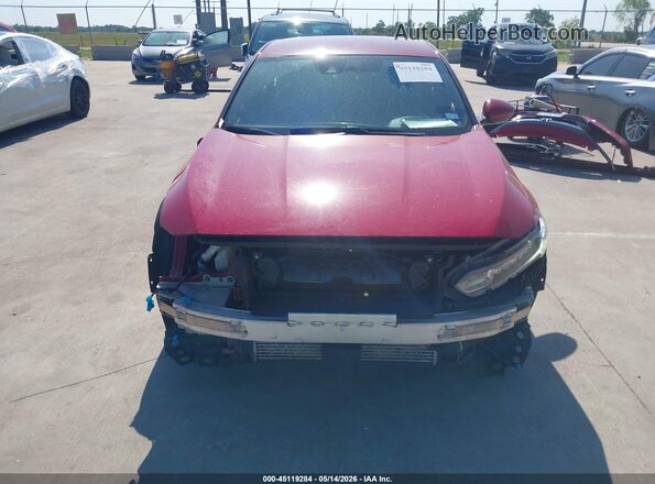 1HGCV1F33LA127928 2020 HONDA ACCORD Red Vista del cuadro de instrumentos