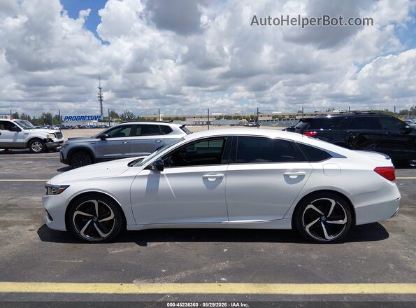 1HGCV1F33MA072253 2021 HONDA ACCORD White Սալոնի 360 աստիճան տեսք
