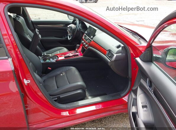 1HGCV1F33MA082104 2021 HONDA ACCORD Red Вид салону спереду