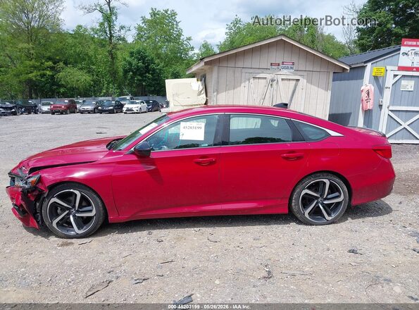 1HGCV1F33MA082104 2021 HONDA ACCORD Red Панорамний вид салону 360°