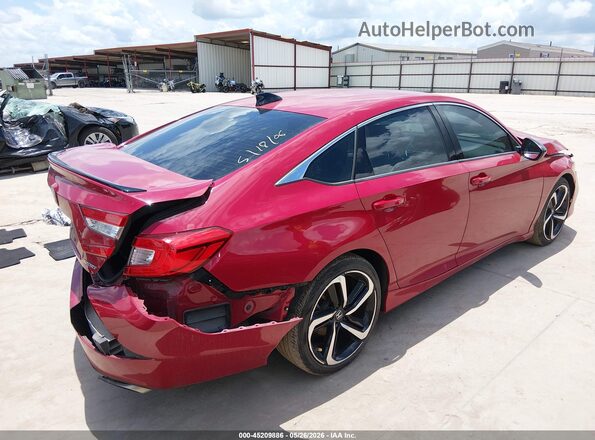 1HGCV1F33MA089148 2021 HONDA ACCORD Red Trasero derecho