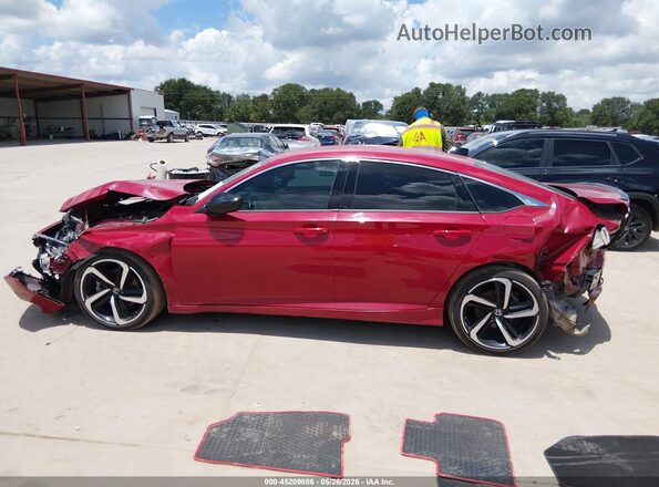 1HGCV1F33MA089148 2021 HONDA ACCORD Red 