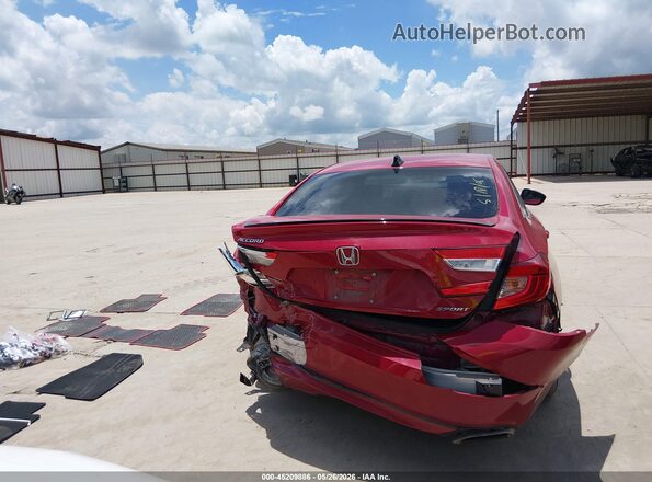 1HGCV1F33MA089148 2021 HONDA ACCORD Red 