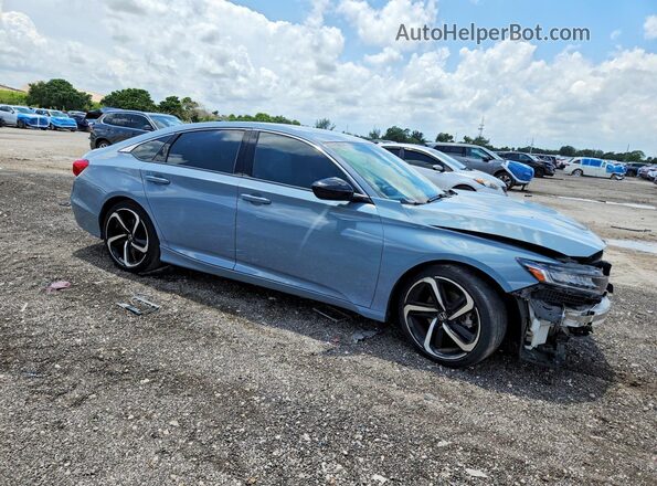 1HGCV1F33NA087143 2022 HONDA ACCORD Gray 