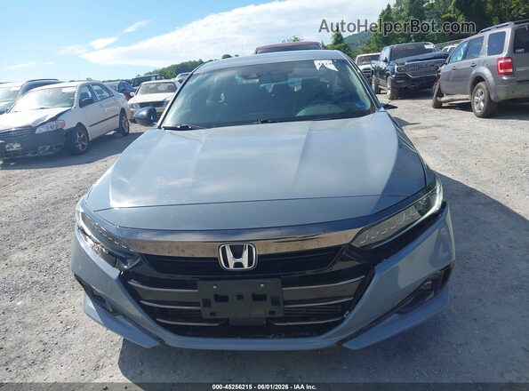 1HGCV1F33NA110615 2022 HONDA ACCORD Blue Widok wnętrza z tyłu