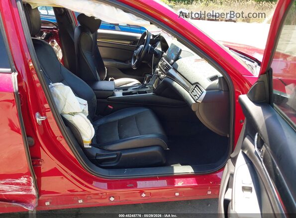 1HGCV1F34JA131502 2018 HONDA ACCORD Red Widok wnętrza z przodu
