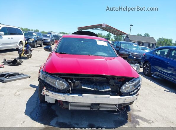1HGCV1F34JA131502 2018 HONDA ACCORD Red Widok zestawu wskaźników