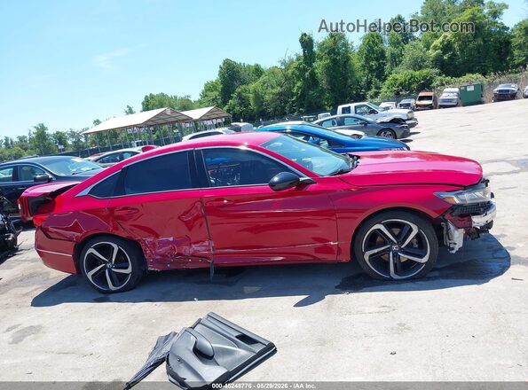 1HGCV1F34JA131502 2018 HONDA ACCORD Red Widok wnętrza z tyłu