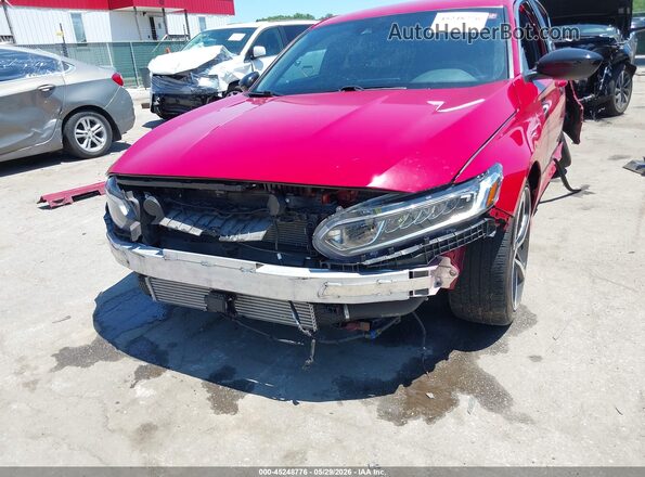 1HGCV1F34JA131502 2018 HONDA ACCORD Red 