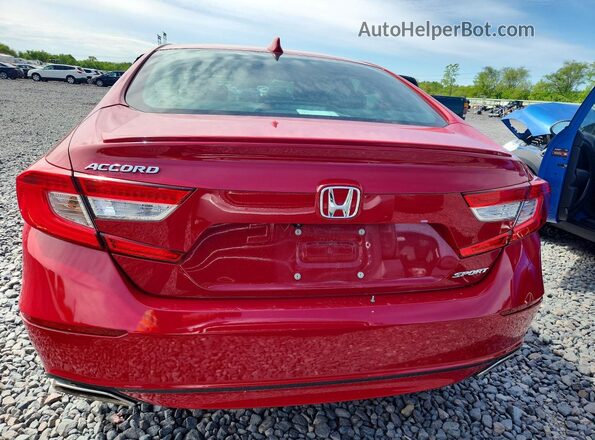 1HGCV1F34JA217912 2018 HONDA ACCORD Burgundy 