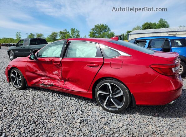 1HGCV1F34JA217912 2018 HONDA ACCORD Burgundy 