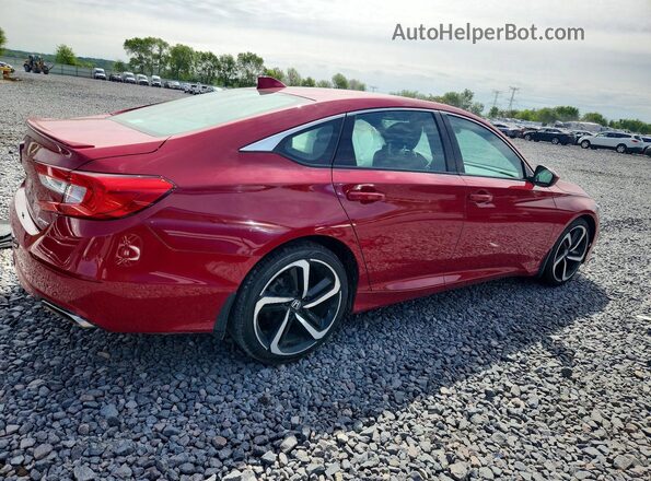 1HGCV1F34JA217912 2018 HONDA ACCORD Burgundy 