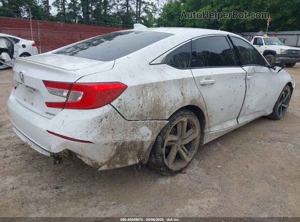 1HGCV1F34JA235942 2018 HONDA ACCORD White Tył prawy