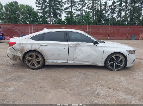 1HGCV1F34JA235942 2018 HONDA ACCORD White Widok zestawu wskaźników