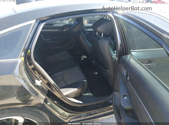 1HGCV1F34JA239599 2018 HONDA ACCORD Black Вид наклейки з VIN-кодом