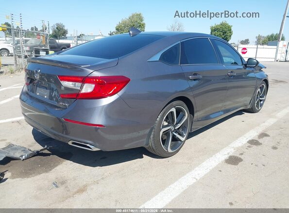 1HGCV1F34KA021194 2019 HONDA ACCORD Gray Задня права чверть