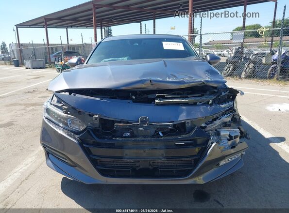 1HGCV1F34KA021194 2019 HONDA ACCORD Gray Вид задньої частини салону