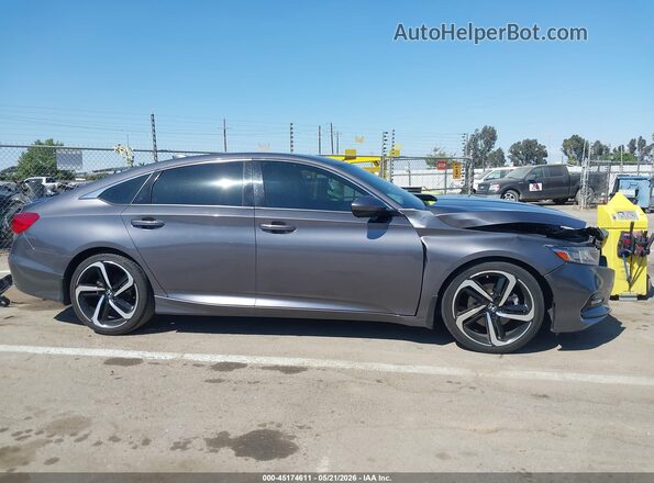 1HGCV1F34KA021194 2019 HONDA ACCORD Gray Панорамний вид салону 360°