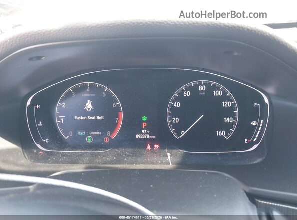 1HGCV1F34KA021194 2019 HONDA ACCORD Gray Вид задніх сидінь