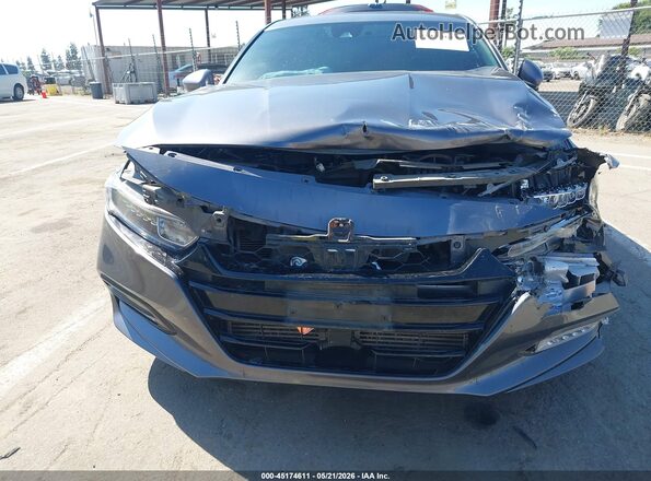 1HGCV1F34KA021194 2019 HONDA ACCORD Gray Вид спереду