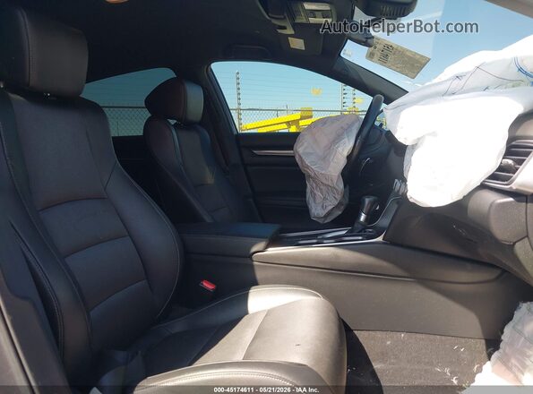 1HGCV1F34KA021194 2019 HONDA ACCORD Gray Вид салону спереду