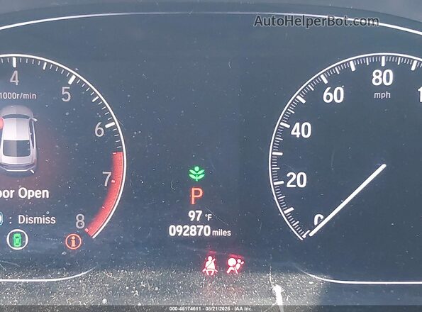1HGCV1F34KA021194 2019 HONDA ACCORD Gray 