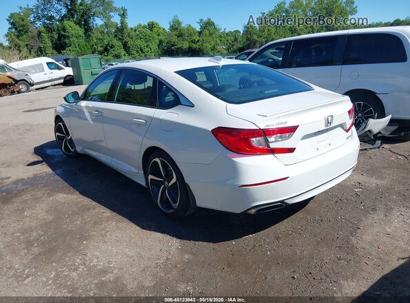 1HGCV1F34KA022197 2019 HONDA ACCORD White Задня ліва чверть