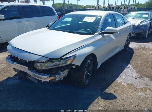 1HGCV1F34KA022197 2019 HONDA ACCORD White Передня ліва чверть