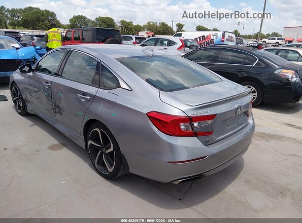 1HGCV1F34KA023057 2019 HONDA ACCORD Gray Հետևի ձախ