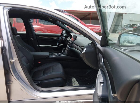 1HGCV1F34KA023057 2019 HONDA ACCORD Gray Սալոնի դիմացի տեսք