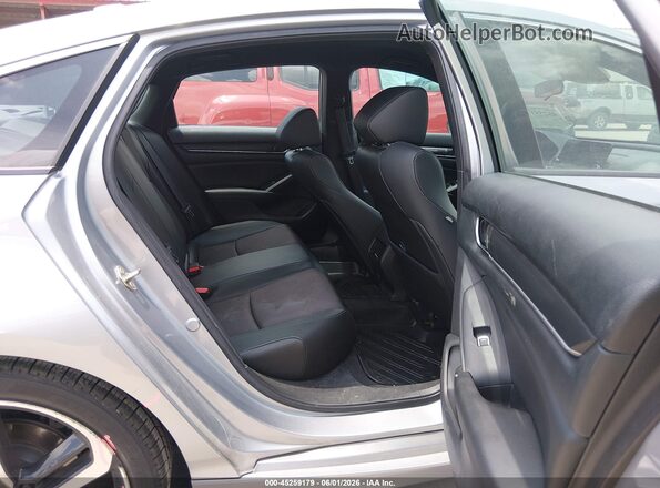 1HGCV1F34KA023057 2019 HONDA ACCORD Gray VIN կոդի պիտակի տեսք