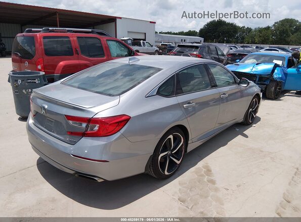 1HGCV1F34KA023057 2019 HONDA ACCORD Gray Հետևի աջ