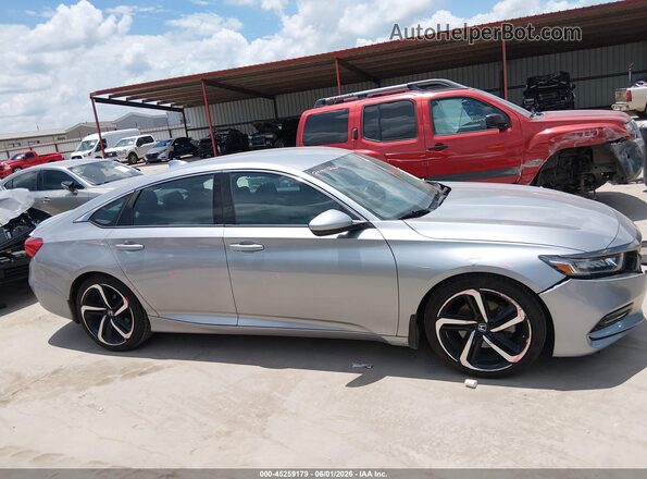 1HGCV1F34KA023057 2019 HONDA ACCORD Gray Սալոնի հետևի տեսք