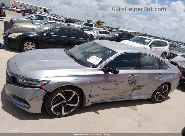 1HGCV1F34KA023057 2019 HONDA ACCORD Gray Սալոնի 360 աստիճան տեսք