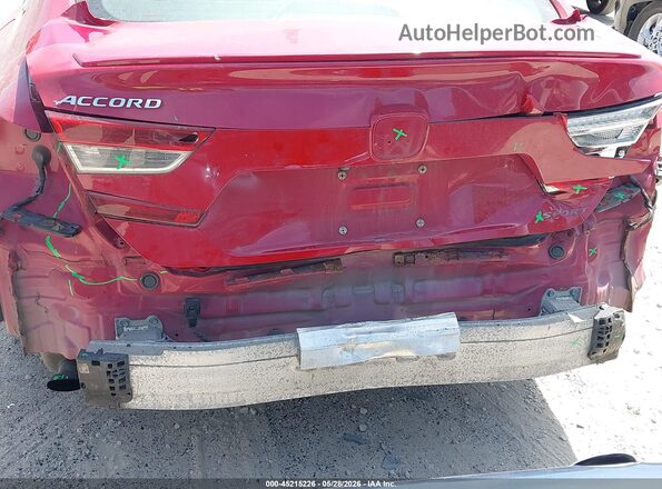 1HGCV1F34KA079547 2019 HONDA ACCORD Red Widok z przodu