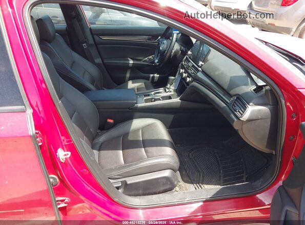1HGCV1F34KA079547 2019 HONDA ACCORD Red Widok wnętrza z przodu