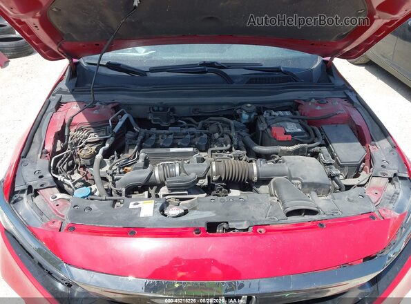 1HGCV1F34KA079547 2019 HONDA ACCORD Red Widok z tyłu
