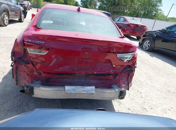 1HGCV1F34KA079547 2019 HONDA ACCORD Red 