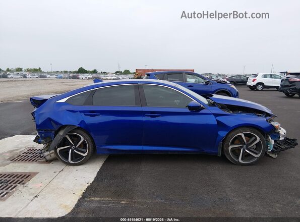 1HGCV1F34KA094064 2019 HONDA ACCORD Blue Панорамний вид салону 360°