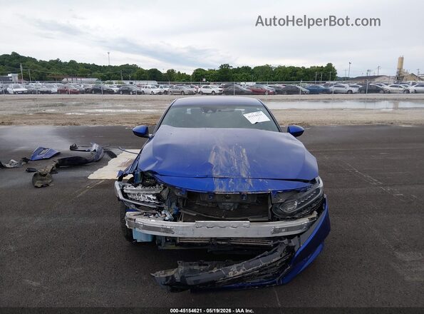 1HGCV1F34KA094064 2019 HONDA ACCORD Blue Вид задньої частини салону