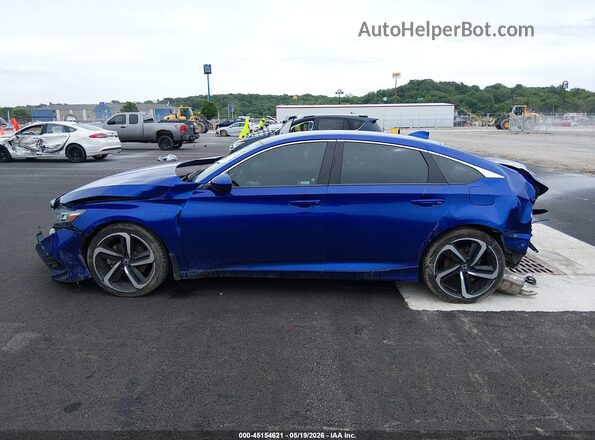 1HGCV1F34KA094064 2019 HONDA ACCORD Blue 