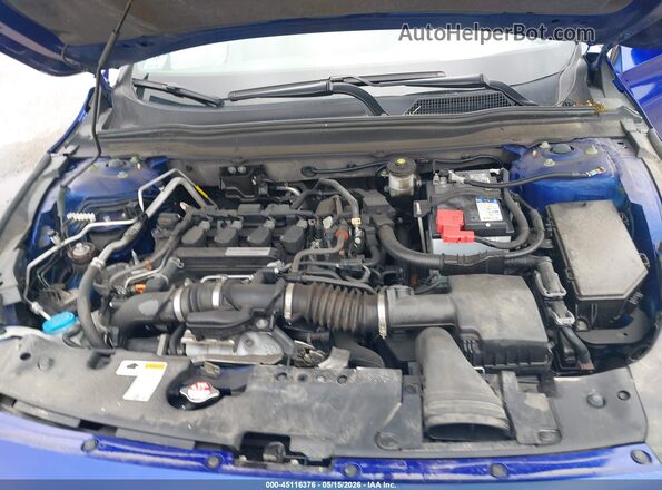 1HGCV1F34KA100168 2019 HONDA ACCORD Blue Widok z tyłu