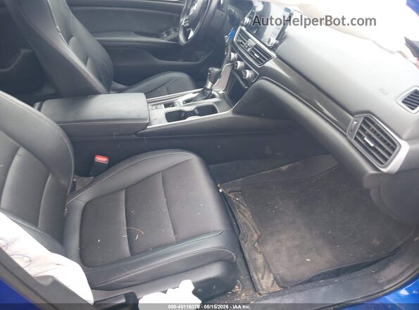 1HGCV1F34KA100168 2019 HONDA ACCORD Blue Widok wnętrza z przodu