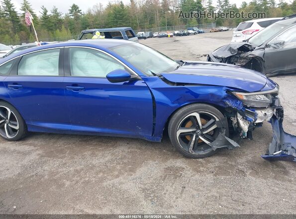 1HGCV1F34KA100168 2019 HONDA ACCORD Blue 