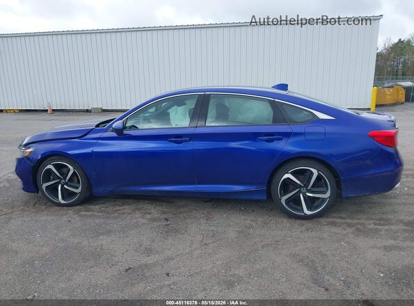 1HGCV1F34KA100168 2019 HONDA ACCORD Blue Widok wnętrza 360 stopni