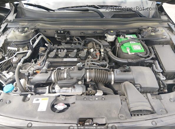 1HGCV1F34KA122462 2019 HONDA ACCORD Black უკანა ხედი