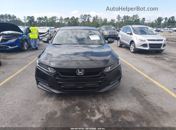 1HGCV1F34KA122462 2019 HONDA ACCORD Black ხელსაწყოთა პანელის ხედი