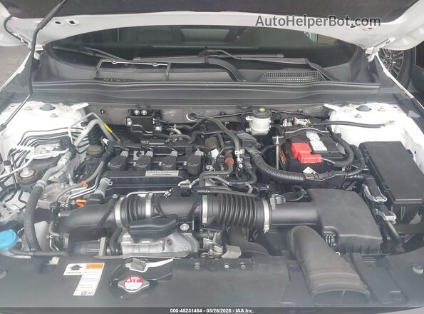 1HGCV1F34KA124678 2019 HONDA ACCORD White Widok z tyłu